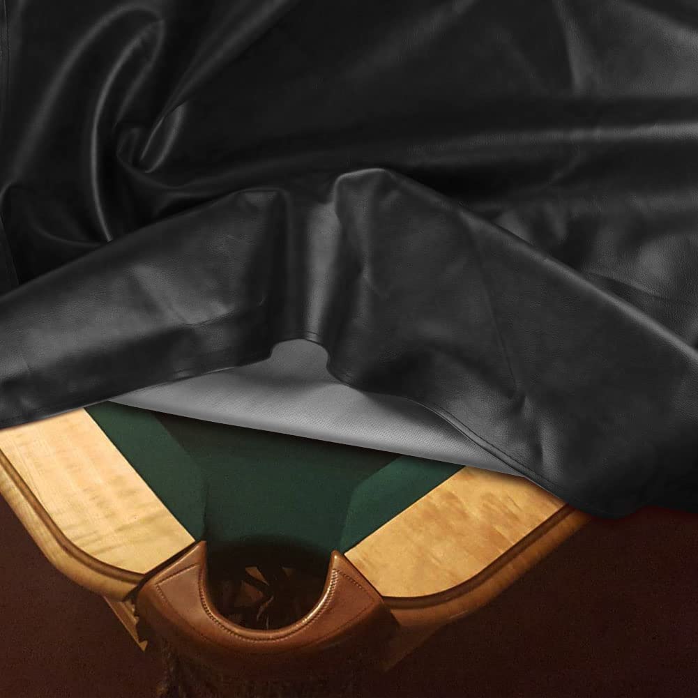 iCOVER Pool Table Cover Outdoor Heavy Duty Leatherette Waterproof Billiard Table Covers 7ft 8ft 9ft