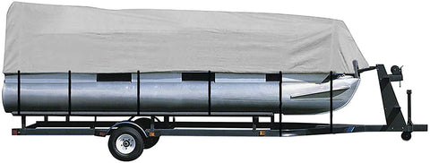 iCOVER Trailerable Pontoon Boat Cover, Fits 17 to 28ft Long & Beam Width up to 102in Pontoon Boat with Storage Bag