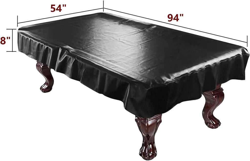 iCOVER Pool Table Cover Outdoor Heavy Duty Leatherette Waterproof Billiard Table Covers 7ft 8ft 9ft