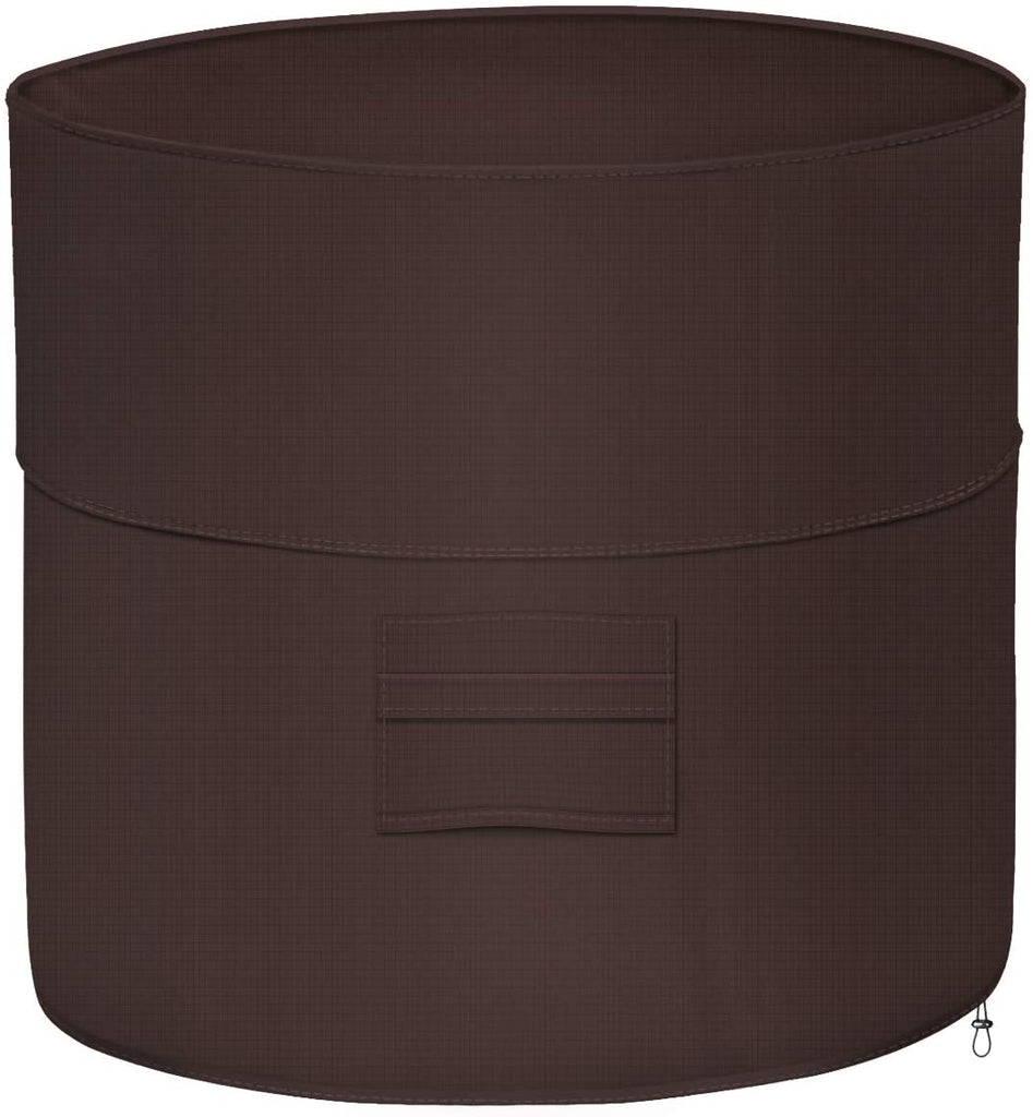 iCOVER Air Conditioner Cover for Outside Units 34 x 30 inches Heavy Duty Premium 600D Water Proof Ripstop Fabric - Outdoor Round AC Covers