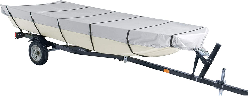 iCOVER 18ft Jon Boat Cover - Water Proof Heavy Duty Trailerable Jon Boat Cover,Fits Jon Boat 18ft Long and Beam Width up to 75in, Blue Color, JB6202D