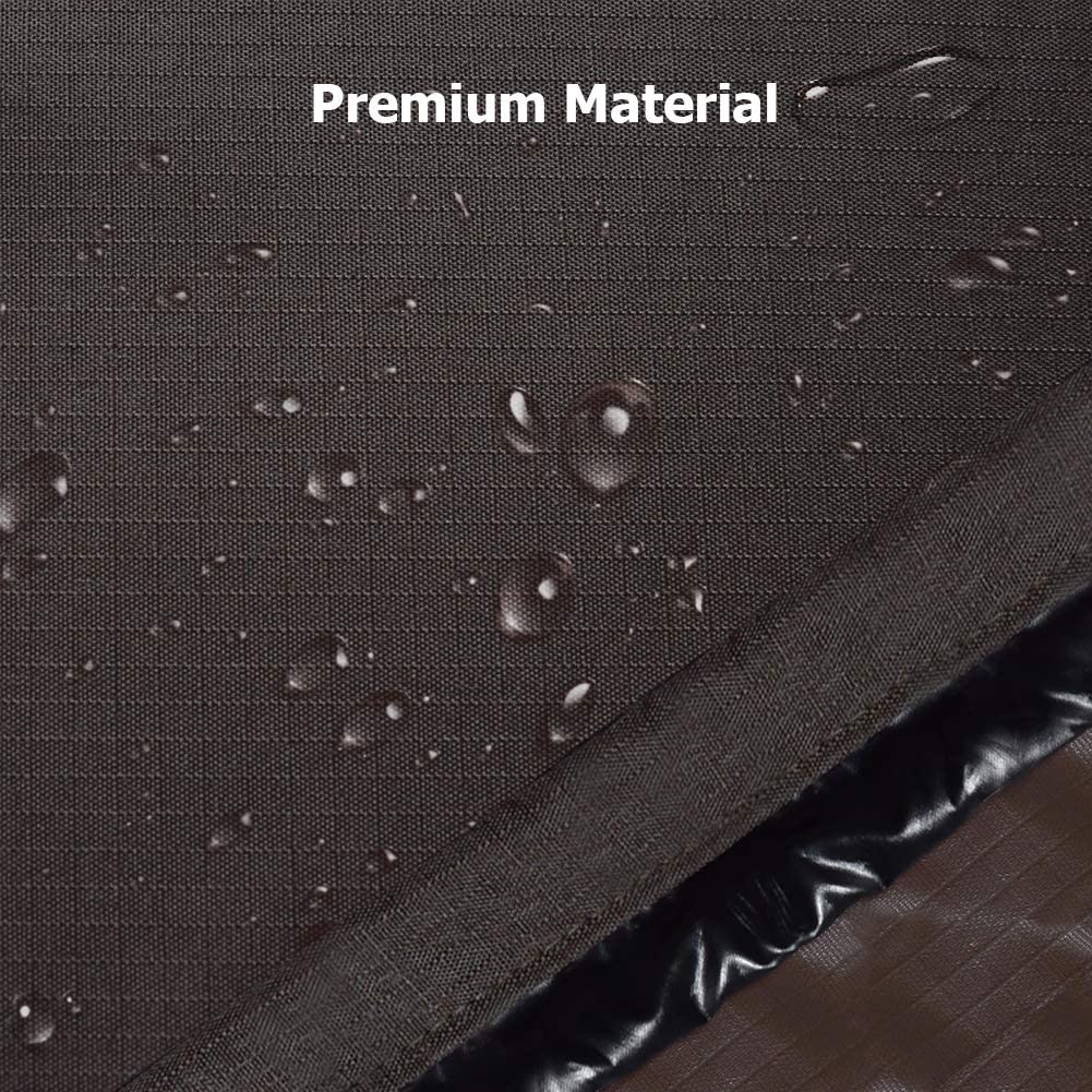 iCOVER Air Conditioner Cover for Outside Units 34 x 34 x 30 inches Heavy Duty Premium 600D Water Proof Ripstop Fabric - Outdoor Square AC Covers