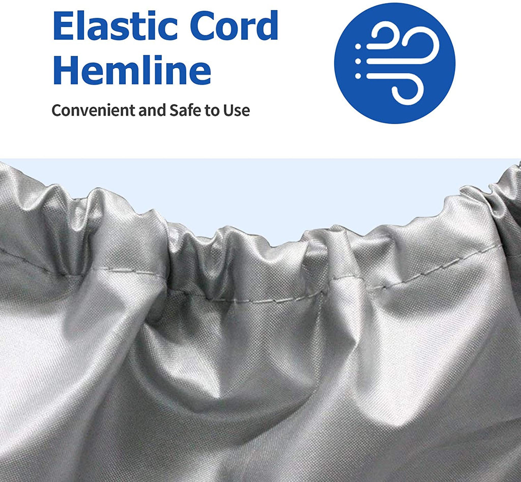 iCOVER Pedal Boat Cover, Fits 3 or 5 Person Paddle Boat Water Proof Heavy Duty Boat Cover, Grey