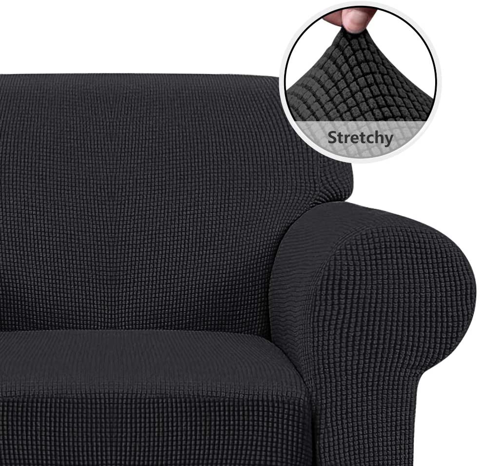 iCOVER Armchair Sofa Slipcover, One Piece High Stretch Couch Cover, Machine Washable Spandex Jacquard Fabric