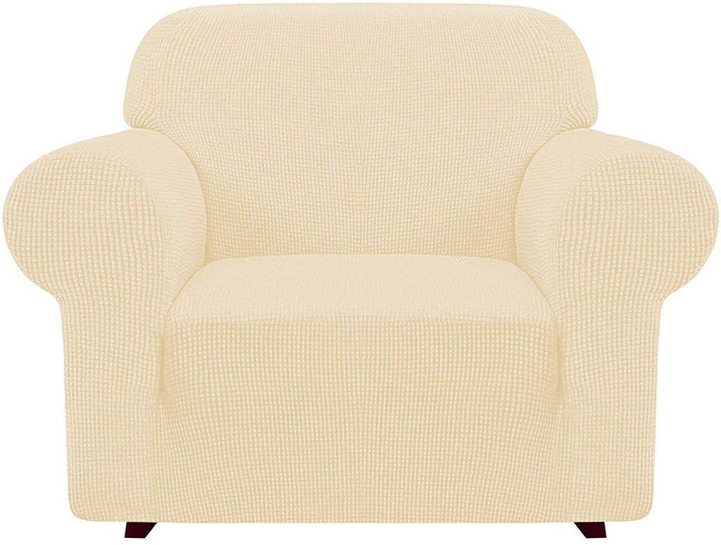 iCOVER Armchair Sofa Slipcover, One Piece High Stretch Couch Cover, Machine Washable Spandex Jacquard Fabric