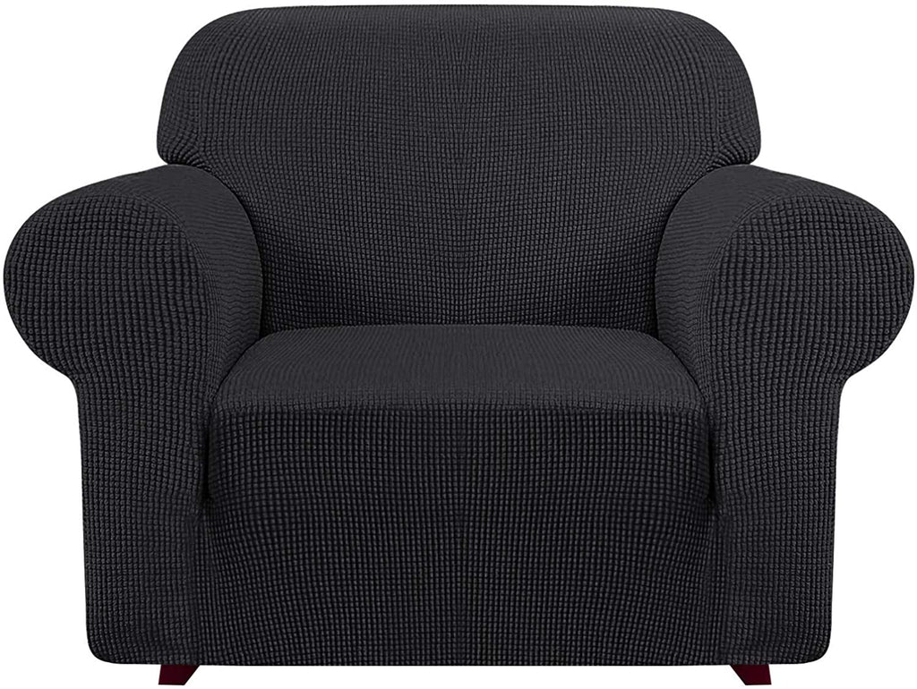 iCOVER Armchair Sofa Slipcover, One Piece High Stretch Couch Cover, Machine Washable Spandex Jacquard Fabric