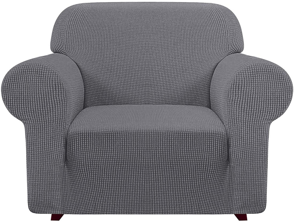 iCOVER Armchair Sofa Slipcover, One Piece High Stretch Couch Cover, Machine Washable Spandex Jacquard Fabric
