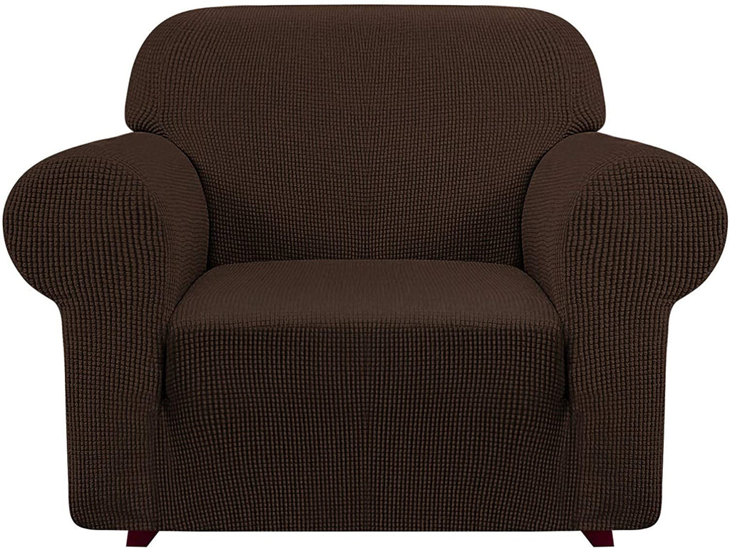 iCOVER Armchair Sofa Slipcover, One Piece High Stretch Couch Cover, Machine Washable Spandex Jacquard Fabric