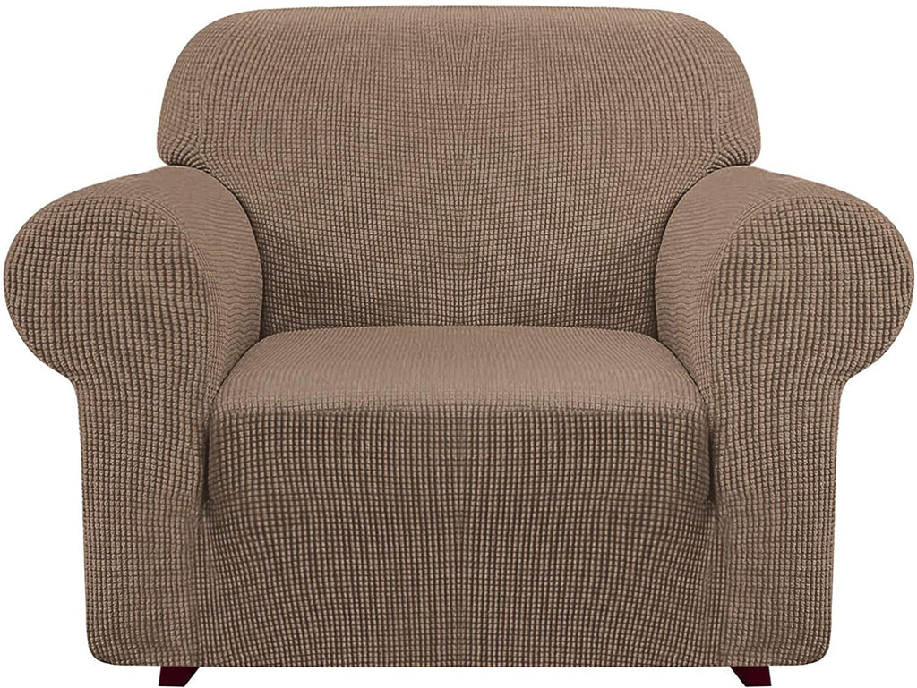 iCOVER Armchair Sofa Slipcover, One Piece High Stretch Couch Cover, Machine Washable Spandex Jacquard Fabric