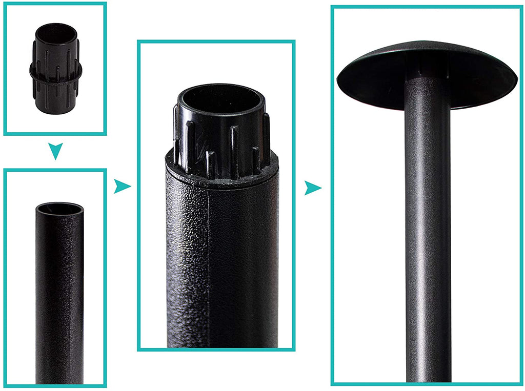 iCOVER Boat Cover Support Pole, Adjustable Support Pole System 6 Stage Extension from 12" to 54"