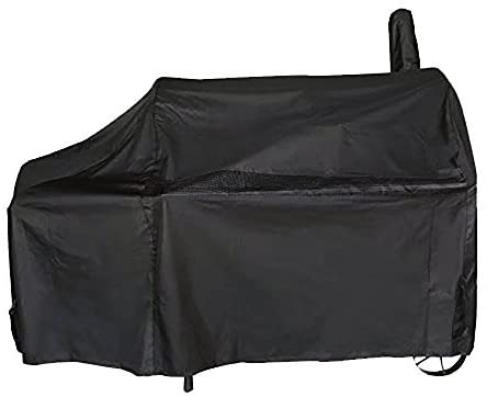 iCOVER Offset Smoker Cover 60 inch Charcoal Pellet Grill Cover Heavy Duty Waterproof 600D BBQ Smoker Cover