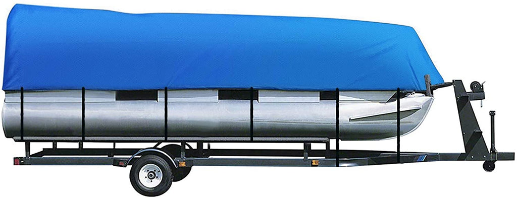 iCOVER Trailerable Pontoon Boat Cover, Fits 17 to 28ft Long & Beam Width up to 102in Pontoon Boat with Storage Bag