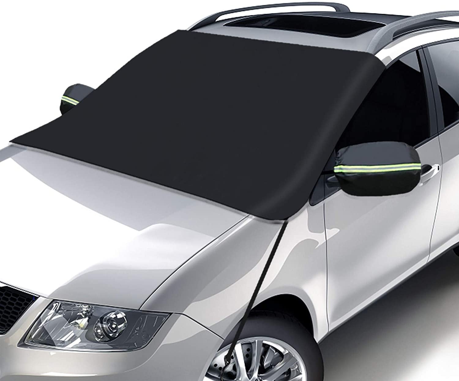 Car Windscreen Cover, Magnetic Snow Cover with Two Mirror Covers
