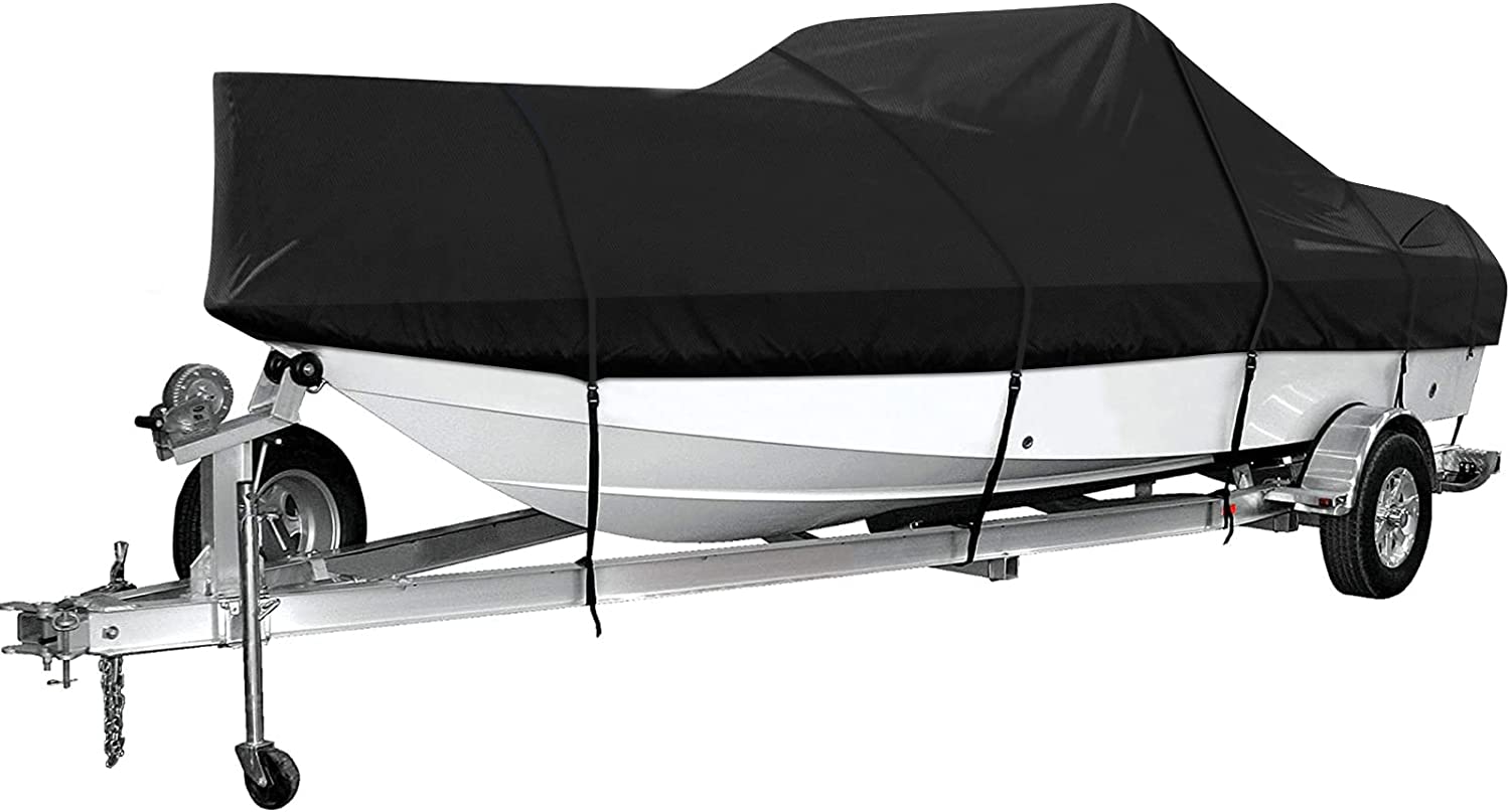 11-22ft Heavy Duty Boat Cover Winter Snow Cover 300d Waterproof