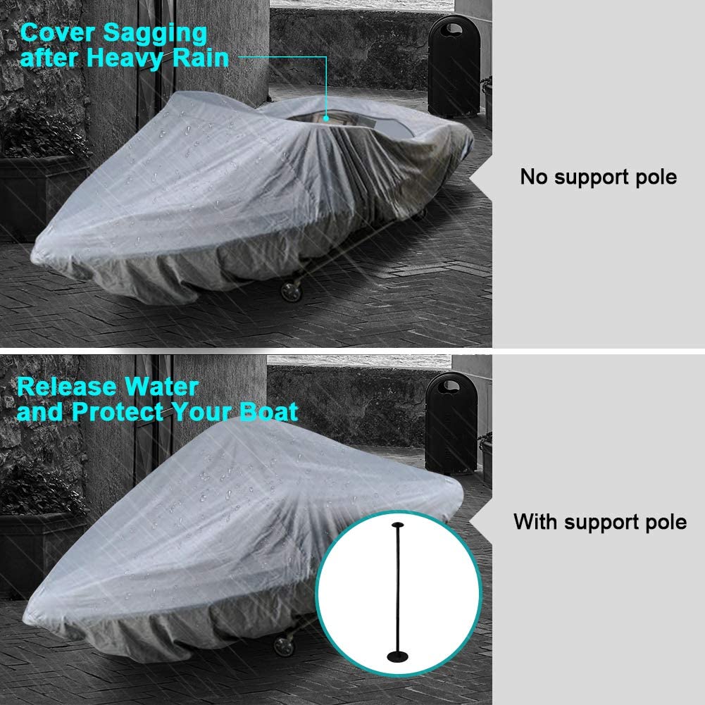 iCOVER Boat Cover Support Pole, Adjustable Support Pole System 6 Stage Extension from 12" to 54"