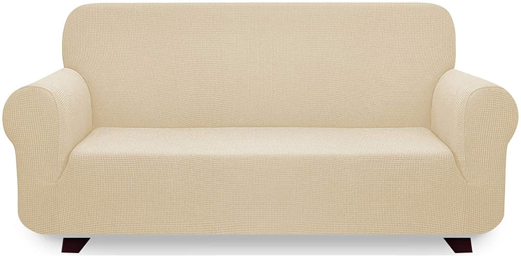 iCOVER XLarge Sofa Slipcover, One Piece High Stretchy Couch Cover, Machine Washable Furniture Protector