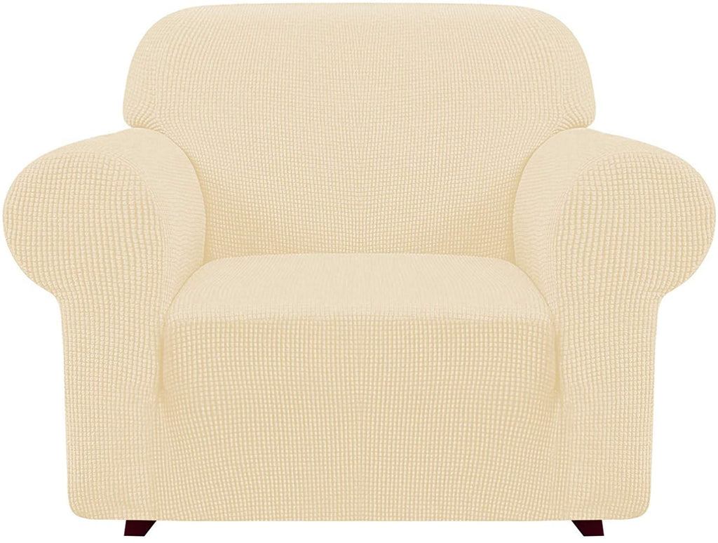 iCOVER Armchair Sofa Slipcover, One Piece High Stretch Couch Cover, Machine Washable Spandex Jacquard Fabric