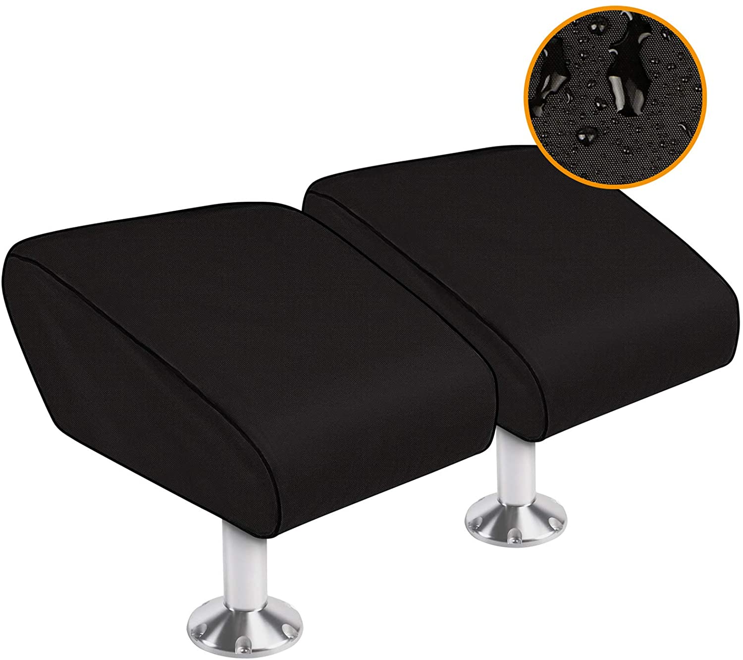 CLISPEED Boat Accessories Marine Folding Seat Cover Durable Boat Seat Cover  Waterproof Chair Covers Fishing Boat Seat Covers Rain Proof Seat Cover