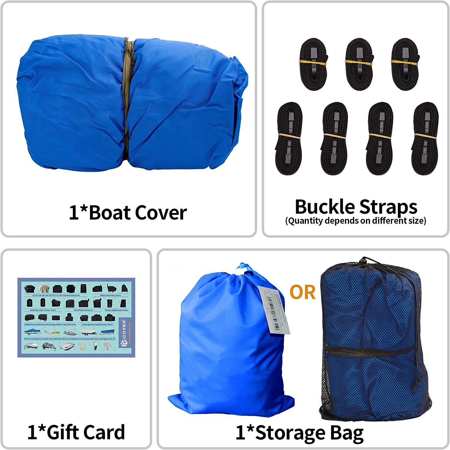 I COVER iCOVER Trailerable Boat Cover- 1618.5' Fits India