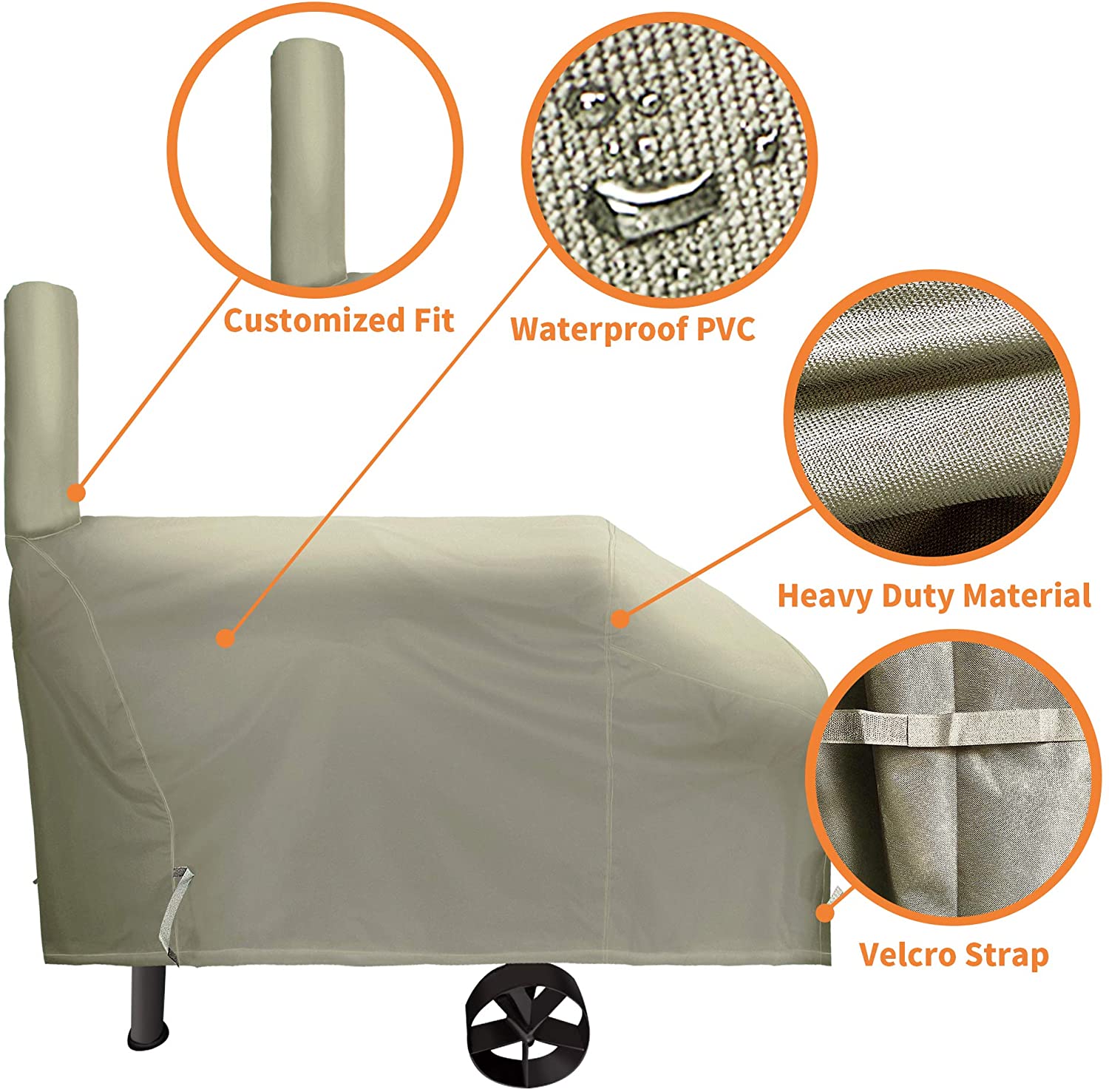 iCOVER 600D BBQ Grill Cover-60 Inch UV Fade Resistant iCOVER 600D BBQ Grill Cover-60 Inch UV Fade Resistant